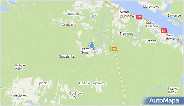 mapa Środoń, Środoń na mapie Targeo